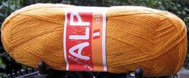 450 Gramm gelbe Alpaka Wolle zum stricken, 5 Ballen