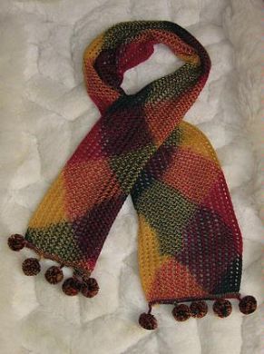 Kurzer Schal aus Hasenwolle, original aus Peru