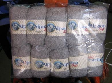 100% pure hellgraue Babyalpaka Wolle zum stricken, 450 Gramm Paket