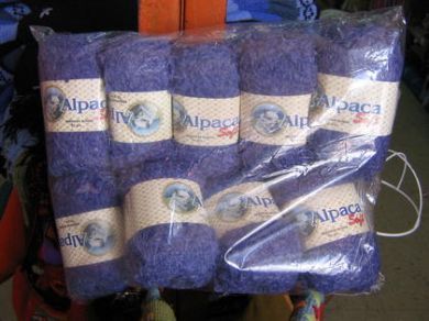 100% pure dunkelblaue Babyalpaka Wolle zum stricken, 450 Gramm Paket