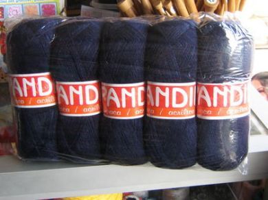 Dunkelblaue Alpaka Wolle zum stricken, 450 Gramm Paket
