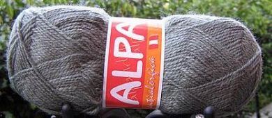 450 Gramm dunkelgraue Alpaka Wolle zum stricken, 5 Ballen