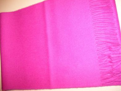 Unifarben pinkfarbener Schal, Babyalpaka Wolle