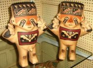 Cuchimilcos Pärchen, Tonfiguren aus Amazonas