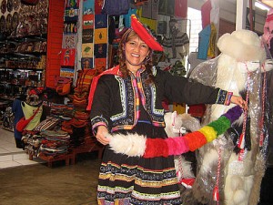 Orginal Tanz Tracht aus Cusco, Peruanische Anden 