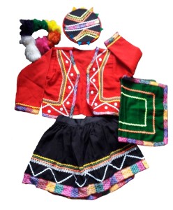 Peruanisches Trachten Kostüm Mädchen Folklore Tracht
