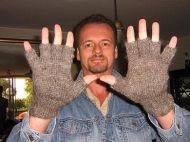 Fingerfrei Handschuhe im 2er Set, Alpakawolle