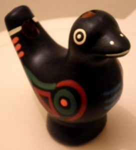 Schwarze Schaman Pfeife, Bird