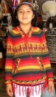Roter Pullover, typisch peruanisches Design, Alpakawolle